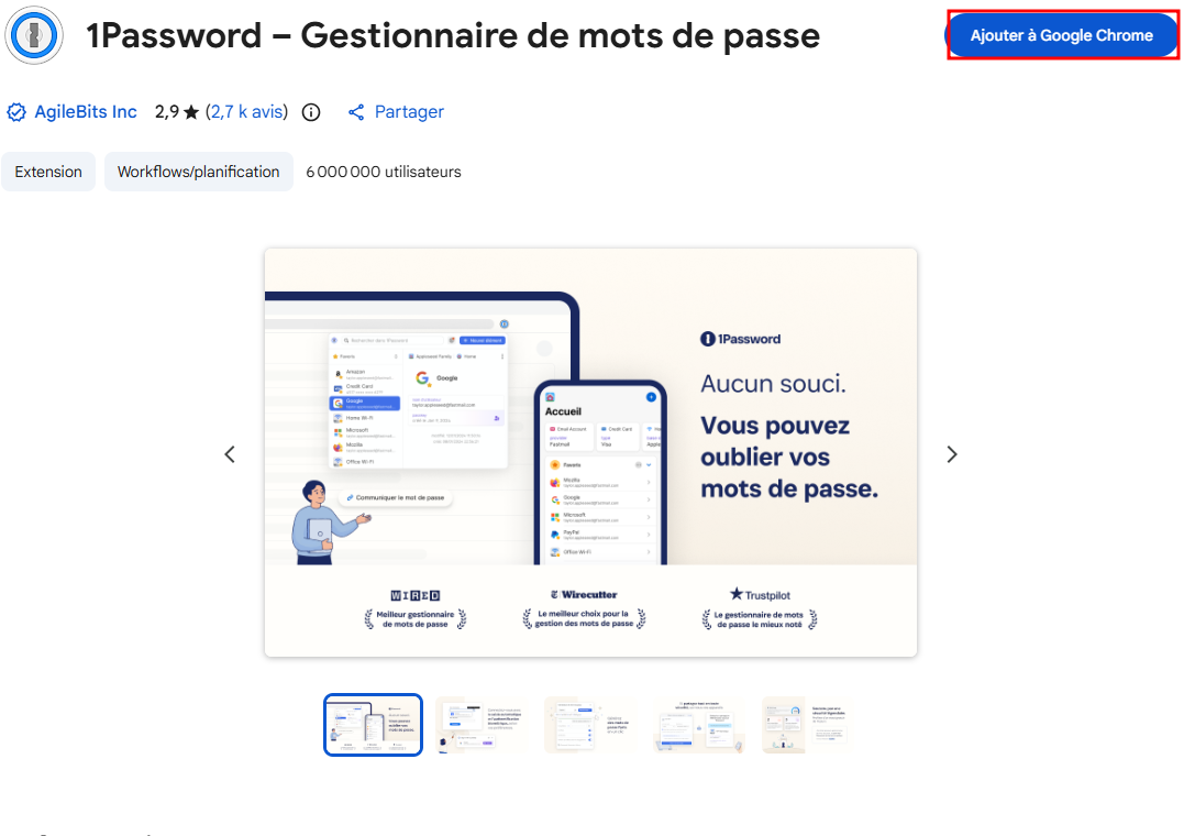 Chrome Web Store - 1Password
