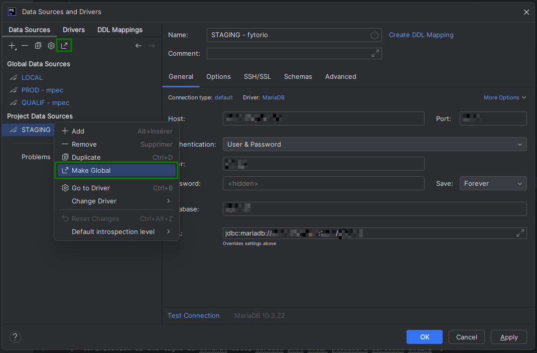 Data source read only